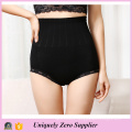 2016 Hot Selling Women High Waist Butt Lift Pant with Lace Hem Underwear